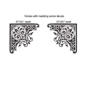  Vinyl Wall Decal Sticker Arabic Style Ornament Pair 21x21 