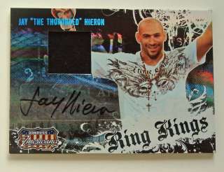 2008 UFC Jay Hieron Auto & Worn Ring Kings Card 272/500  
