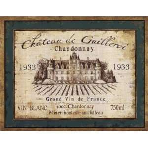  French Wine Labels IV PREMIUM GRADE Rolled CANVAS Art 