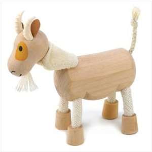  Lot Of 5 Anamalz Wooden Goat Posable Figure Childs Toy