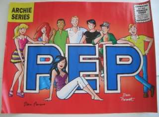 SDCC 2011 Dan Parent Signed ARCHIE Comics PEP Poster  