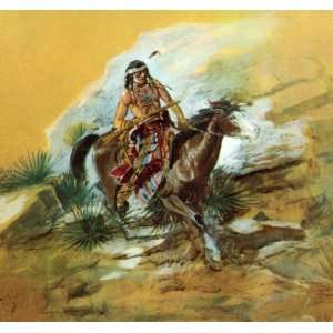   paintings   Charles Marion Russell   24 x 22 inches   The Crow Scout