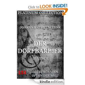 Johann Baptist Schenk   Der Dorfbarbier Libretto (Kommentierte Ausgabe 