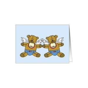  Twin Baby Boys Little Angel Card Card Health & Personal 