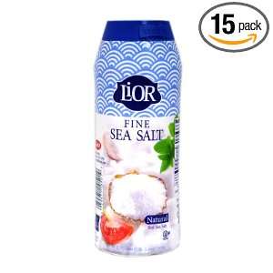 LIOR Fine Table Salt Round, 17.63 Ounce Boxes (Pack of 15)  