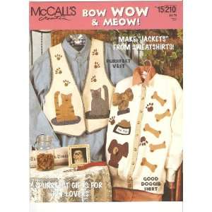  McCalls Creates Bow Wow & Meow (Make Jackets from 