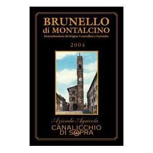  2005 Canalicchio Brunello Di Montalcino Docg 750ml 