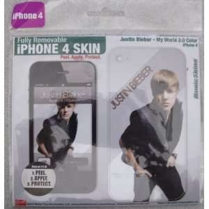  Justin Biber My World 2.0 Full Color iPhone 4 Skin Cell 