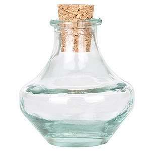  Clear Recycled Glass Genie Bottles