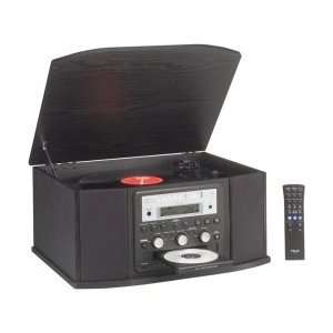   Retro Stereo Turntable With Built In CD Recorder Musical Instruments