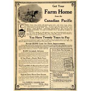   Railway Farm Homes Sale Horse   Original Print Ad