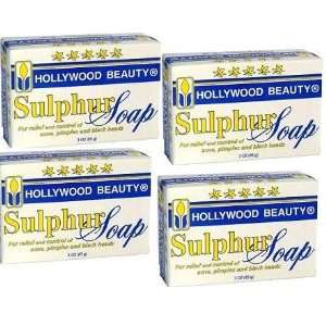  Hollywood Beauty Sulphur Soap (lot of 4) 
