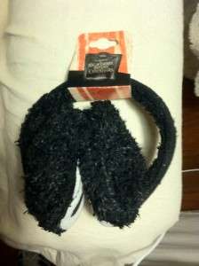 NIGHTMARE BEFORE CHRISTMAS JACK SKELLINGTON FACE FUZZY EAR MUFFS ONE 