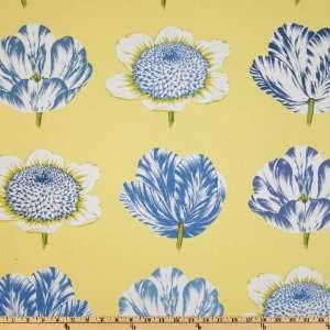 54 Wide Waverly Williamsburg Tulipomania Blue Bell Fabric By The 