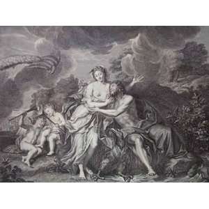  JupiterJuno Etching Coypel, A Duchange, G Mythological 