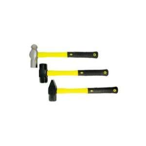  3Pc Hammer Set W/ Fiberglass Handle