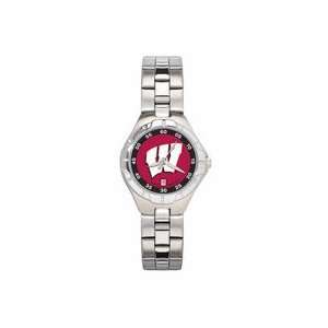  Wisconsin Badgers Womans Pro II Watch with Stainless 