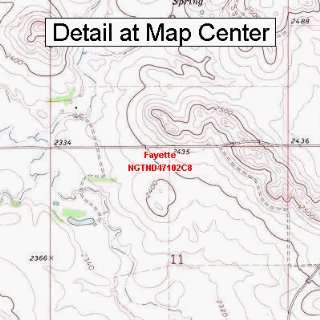  USGS Topographic Quadrangle Map   Fayette, North Dakota 