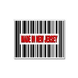  Made in New Jersey Barcode   Window Bumper Stickers 