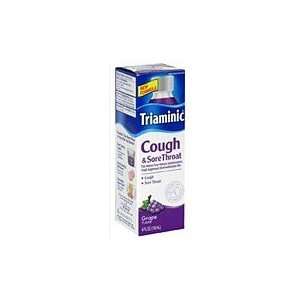  Triaminic Childrens Cough & Sore Throat Formula Grape 4oz 