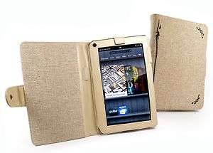 Tuff Luv Hemp case cover for  Kindle Fire (Book Style)   Desert 