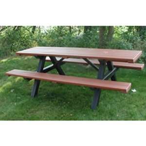  Perennial Park Products 8 Feet Eco Table with Black Legs 