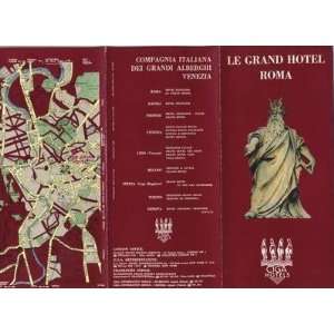  Le Grand Hotel Brochure & Key Folder Rome Italy 1964 