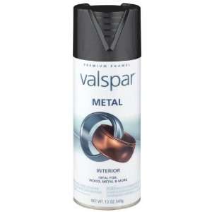  Valspar 12 Oz Black Metal Spray Paint   465 66008 SP (Qty 