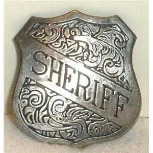    Obsolete Sheriff Copper Old West Police Badge 