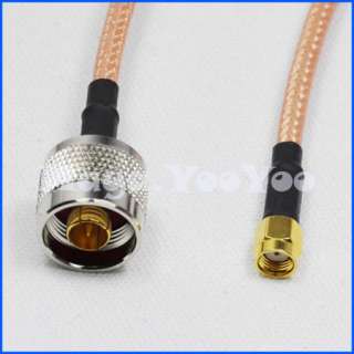   male plug to RP SMA plug female pin Coaxial Pigtail RG142 Cable  