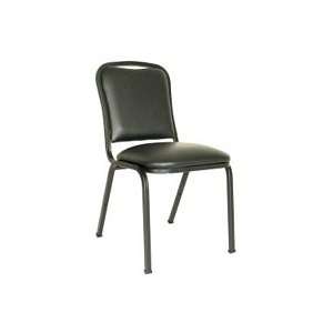    Commercial Quality Black Vinyl Stack Chair