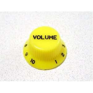   Volume Knobs for Stratocaster Metric (Yellow) Musical Instruments