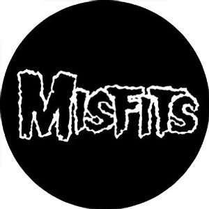  THE MISFITS BAND LOGO BUTTON