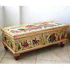 traditiona l mughal painting solid wood storage box trun $ 609 99 time 