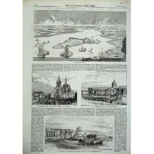  1856 Petersburg Moscow Kazan Cathedral Peter Great Ship 
