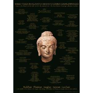  BUST OF BUDDHA   Poster by Tushita (19.75x27.5)