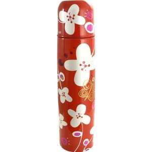  Pylones Hot or Cold Coffee Travel Thermos Bottle; Red 