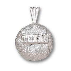  Texas Longhorns Solid Sterling Silver TEXAS Basketball 