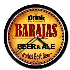  BARAJAS beer and ale cerveza wall clock 