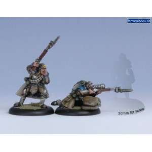  Cygnar Trencher officer & Sharpshooter Warmachine Toys 