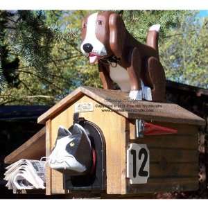  ANIMALS   Pet House Dog on top of Doghouse Woodendippity 