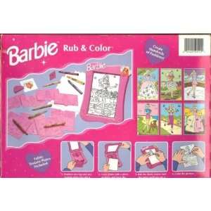  Barbie Rub & Color Toys & Games