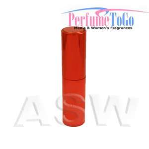 NEW EMPTY SPRAY BOTTLE * Glass Atomizer Metal Red Case  