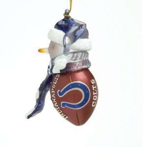  BSS   Indianapolis Colts NFL Striped Acrylic Snowman 