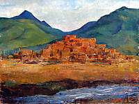 Tricker Oil Painting Impressionist New Hope Pa Taos  