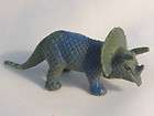 triceratops dinosaur toy figurine blue green diorama dino prehistoric 