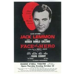  Face Of A Hero Poster Broadway Theater Play 14x22