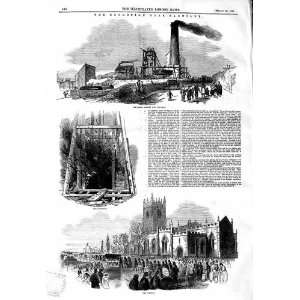   1847 EXPLOSION BARNSLEY ARDSLEY COLLIERY FUNERAL PRINT
