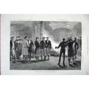    Fine Art 1881 Prince Wales Scotland Kilts Camp Fire
