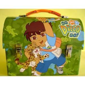  Collectable Go Diego Tin Dome Lunch Box   Large Workmans 